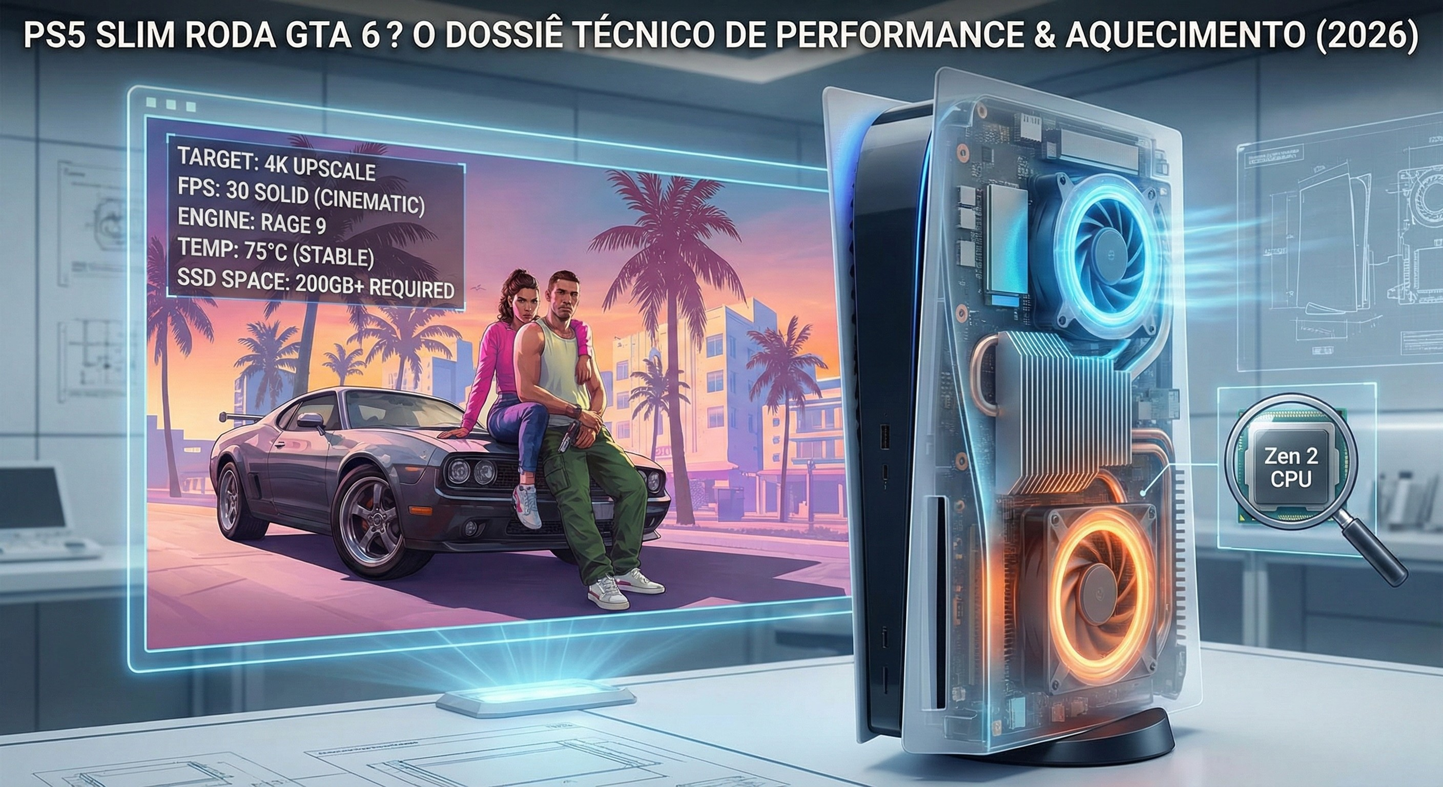 PS5 Slim Vai Rodar GTA 6