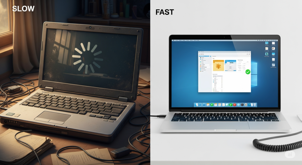 notebook lento o que fazer