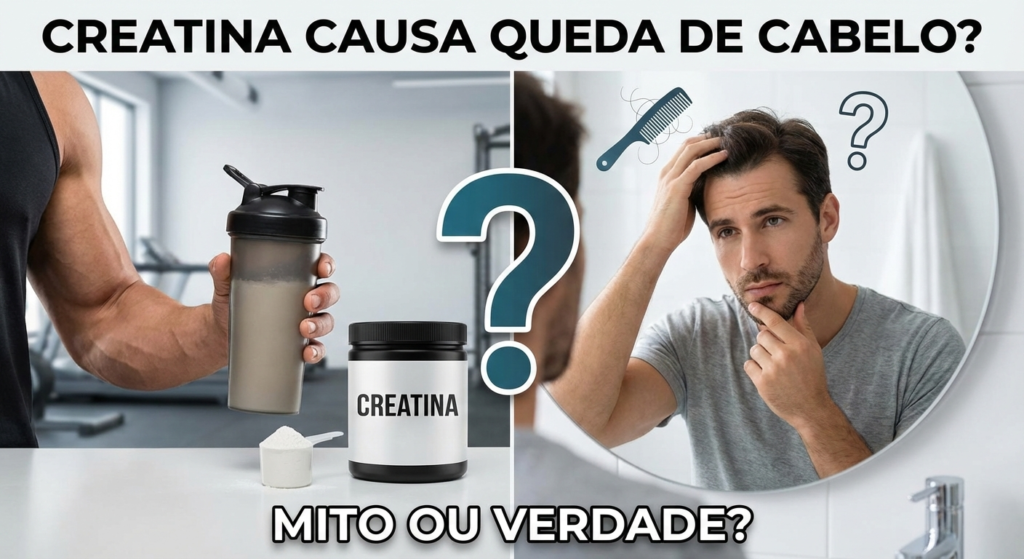 creatina causa queda de cabelo