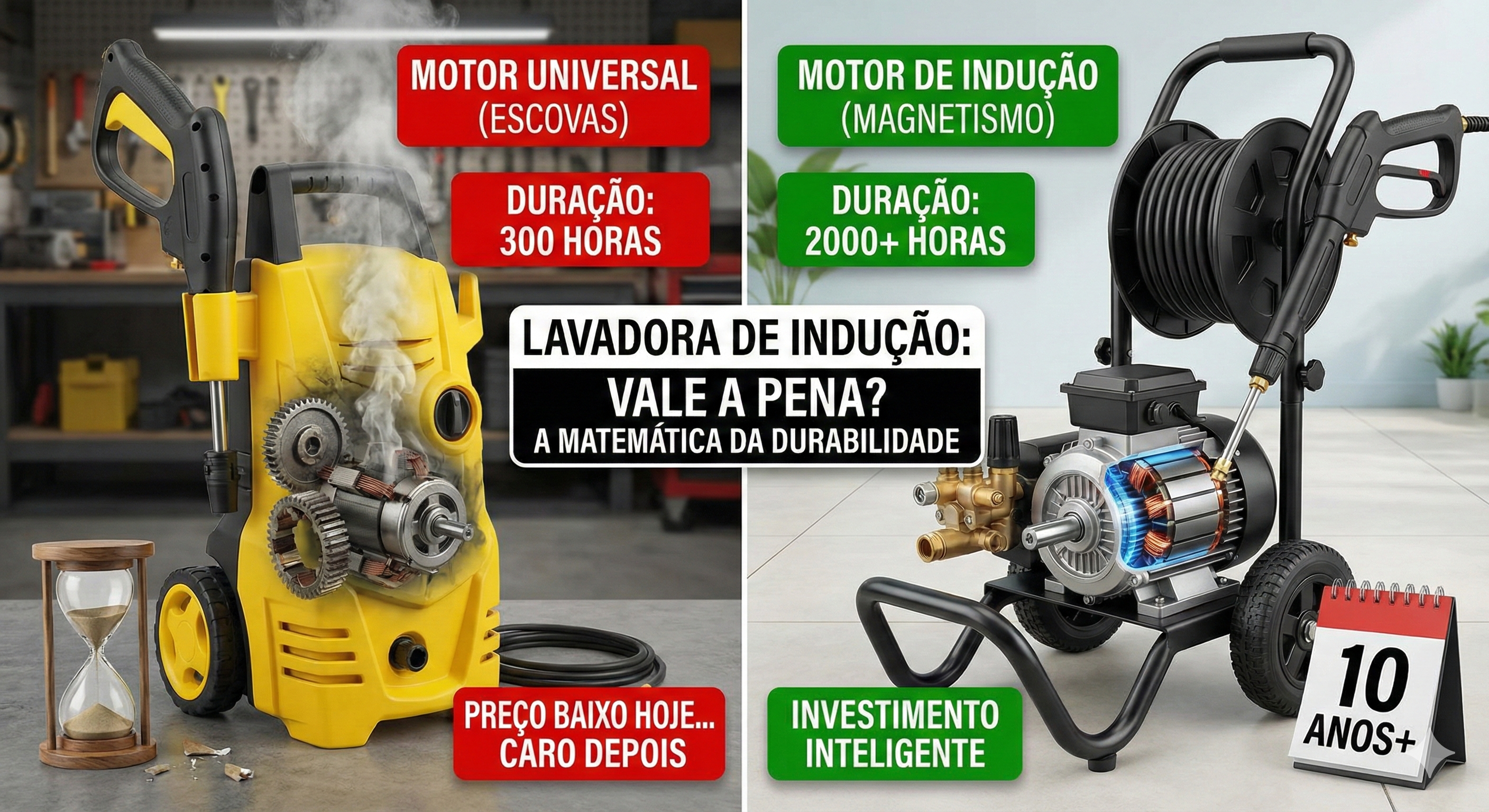 Lavadora com Motor de Indução Vale a Pena
